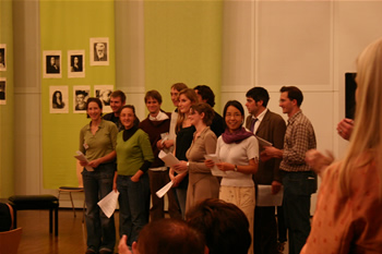 26. LYM chorus receives applause